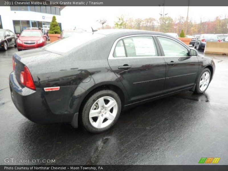 Black Granite Metallic / Titanium 2011 Chevrolet Malibu LS