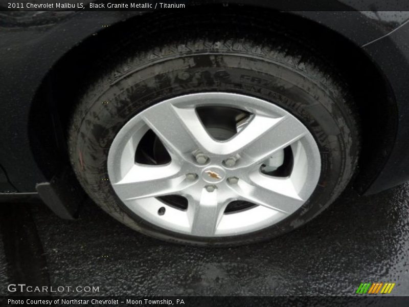 Black Granite Metallic / Titanium 2011 Chevrolet Malibu LS