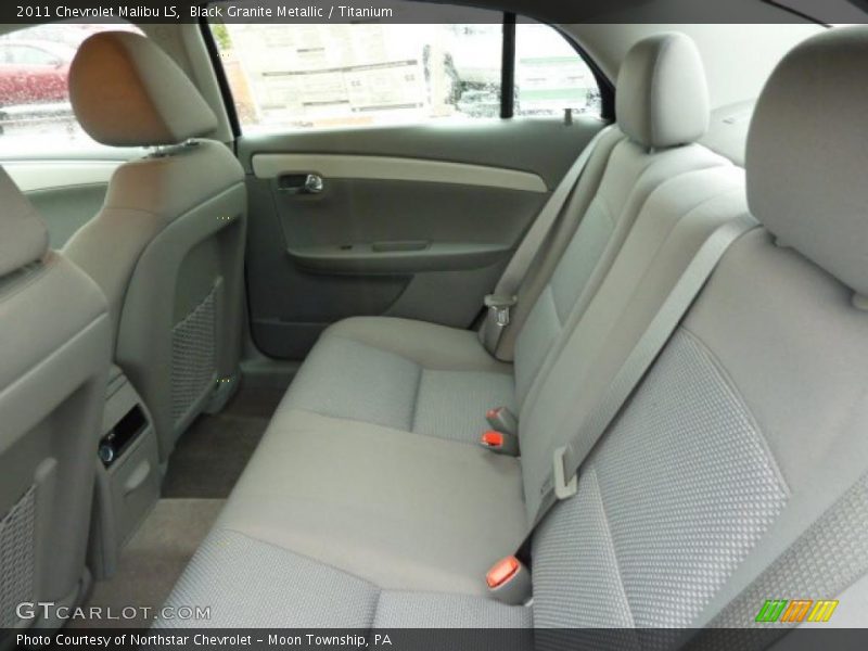 Black Granite Metallic / Titanium 2011 Chevrolet Malibu LS
