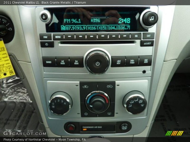 Black Granite Metallic / Titanium 2011 Chevrolet Malibu LS
