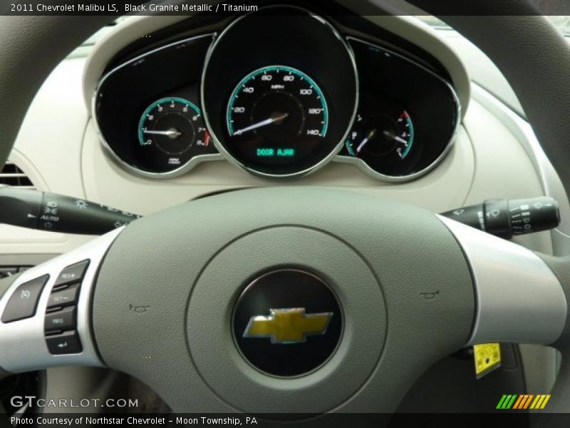 Black Granite Metallic / Titanium 2011 Chevrolet Malibu LS