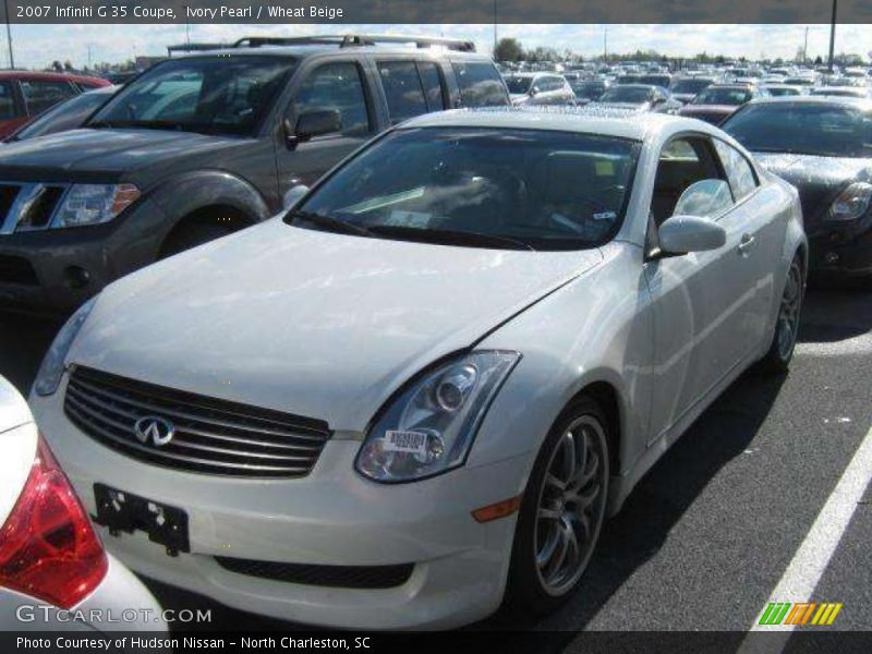 Ivory Pearl / Wheat Beige 2007 Infiniti G 35 Coupe