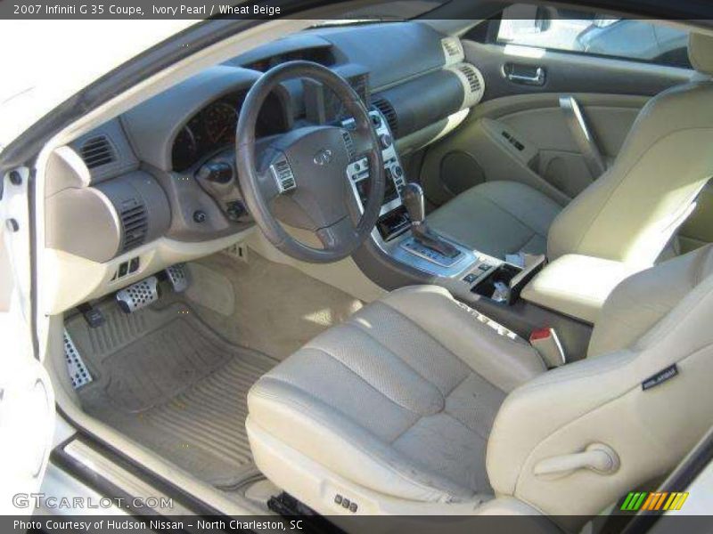Ivory Pearl / Wheat Beige 2007 Infiniti G 35 Coupe