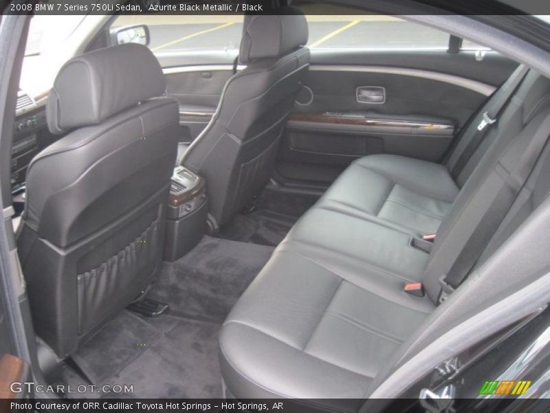 Azurite Black Metallic / Black 2008 BMW 7 Series 750Li Sedan