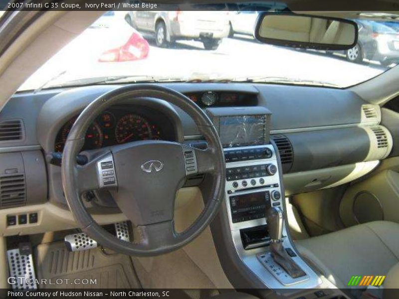 Ivory Pearl / Wheat Beige 2007 Infiniti G 35 Coupe