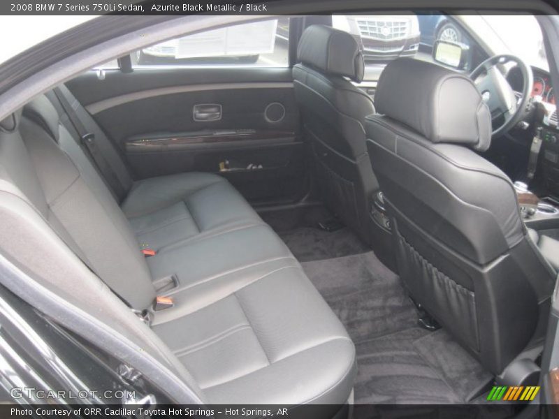 Azurite Black Metallic / Black 2008 BMW 7 Series 750Li Sedan