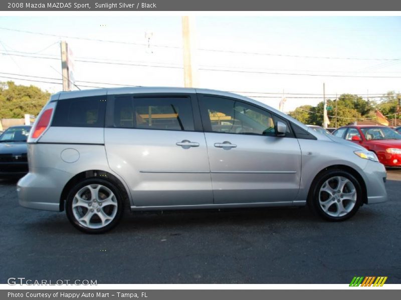 Sunlight Silver / Black 2008 Mazda MAZDA5 Sport