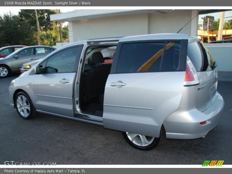 Sunlight Silver / Black 2008 Mazda MAZDA5 Sport