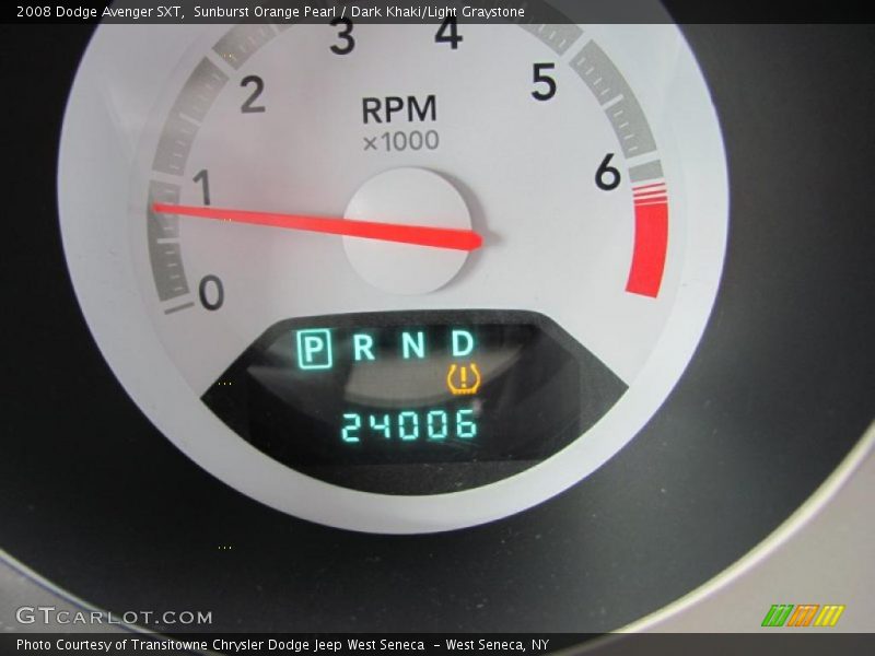 Sunburst Orange Pearl / Dark Khaki/Light Graystone 2008 Dodge Avenger SXT