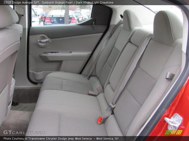 Sunburst Orange Pearl / Dark Khaki/Light Graystone 2008 Dodge Avenger SXT