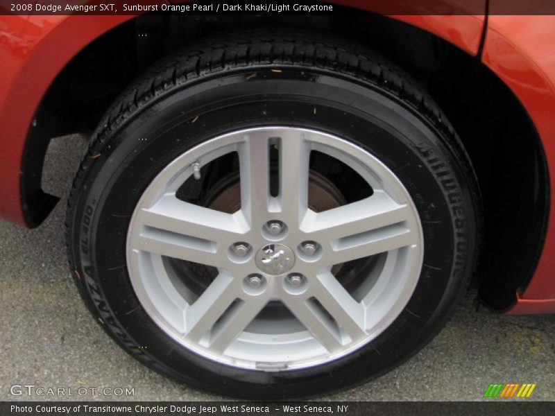 Sunburst Orange Pearl / Dark Khaki/Light Graystone 2008 Dodge Avenger SXT