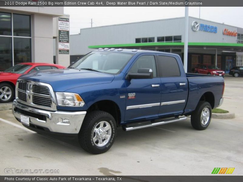Deep Water Blue Pearl / Dark Slate/Medium Graystone 2010 Dodge Ram 2500 Big Horn Edition Crew Cab 4x4