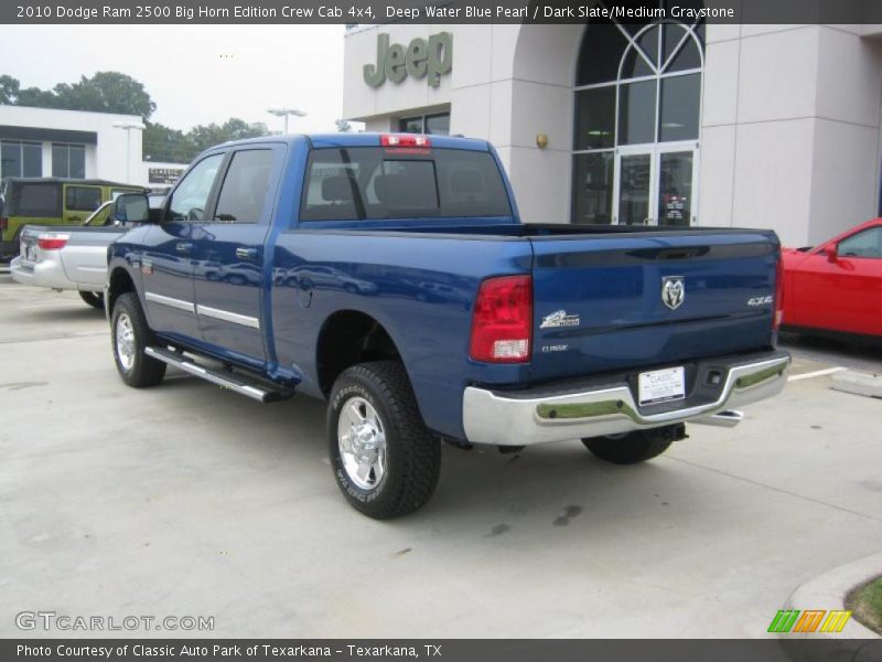 Deep Water Blue Pearl / Dark Slate/Medium Graystone 2010 Dodge Ram 2500 Big Horn Edition Crew Cab 4x4
