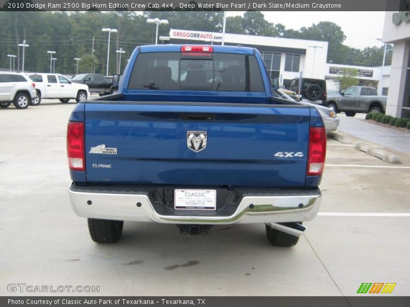 Deep Water Blue Pearl / Dark Slate/Medium Graystone 2010 Dodge Ram 2500 Big Horn Edition Crew Cab 4x4