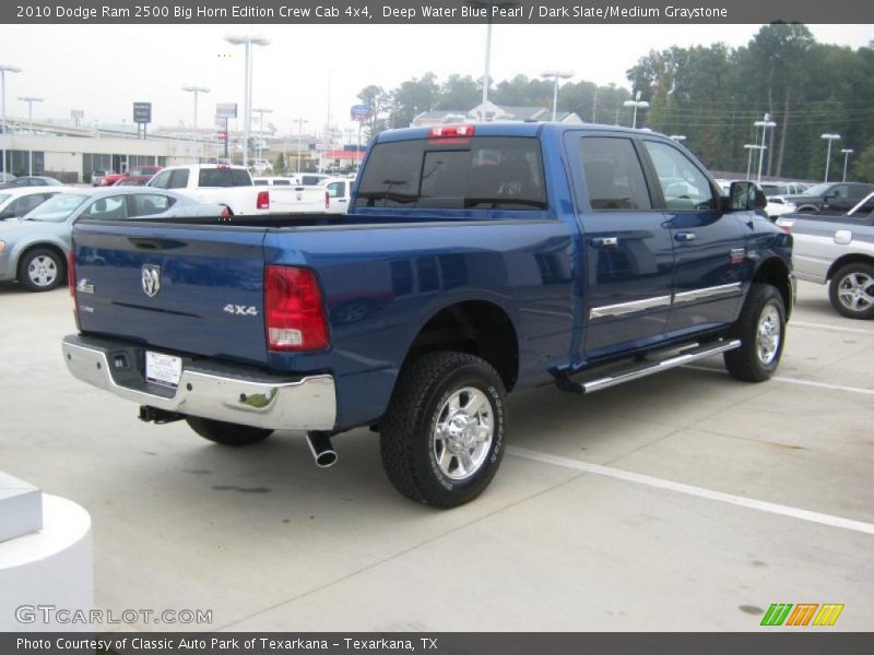 Deep Water Blue Pearl / Dark Slate/Medium Graystone 2010 Dodge Ram 2500 Big Horn Edition Crew Cab 4x4