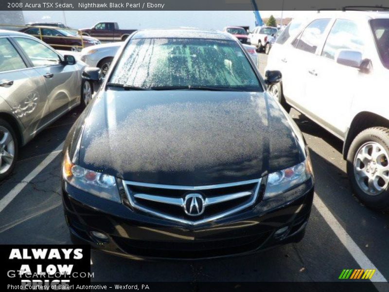 Nighthawk Black Pearl / Ebony 2008 Acura TSX Sedan