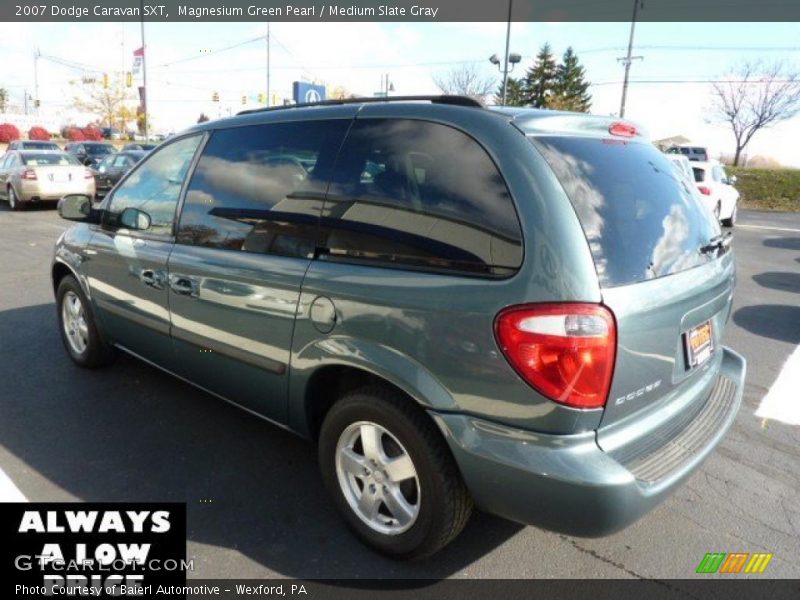 Magnesium Green Pearl / Medium Slate Gray 2007 Dodge Caravan SXT