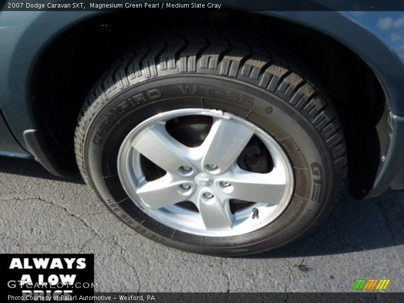 Magnesium Green Pearl / Medium Slate Gray 2007 Dodge Caravan SXT