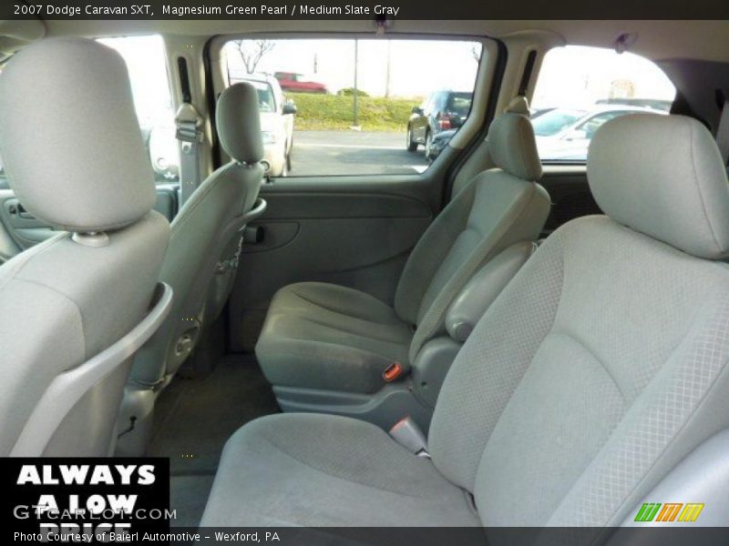 Magnesium Green Pearl / Medium Slate Gray 2007 Dodge Caravan SXT