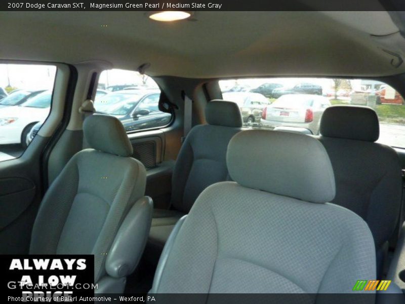 Magnesium Green Pearl / Medium Slate Gray 2007 Dodge Caravan SXT