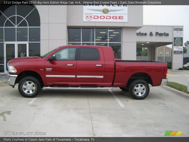  2010 Ram 2500 Big Horn Edition Mega Cab 4x4 Inferno Red Crystal Pearl