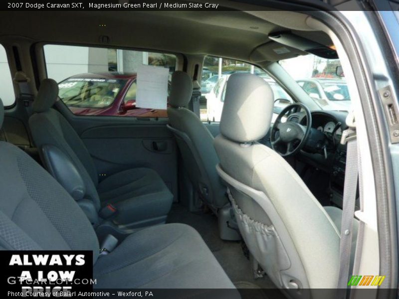 Magnesium Green Pearl / Medium Slate Gray 2007 Dodge Caravan SXT