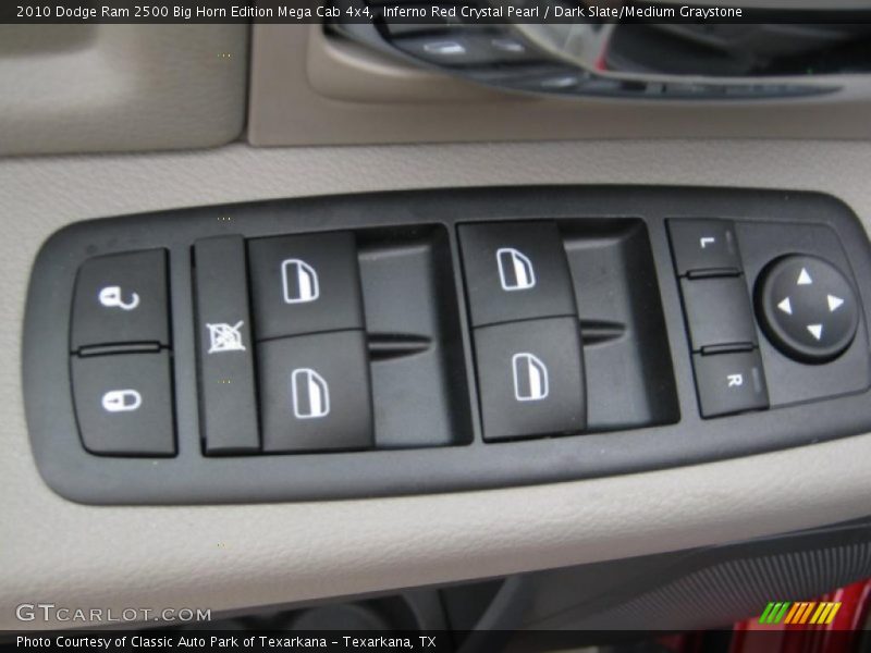 Controls of 2010 Ram 2500 Big Horn Edition Mega Cab 4x4