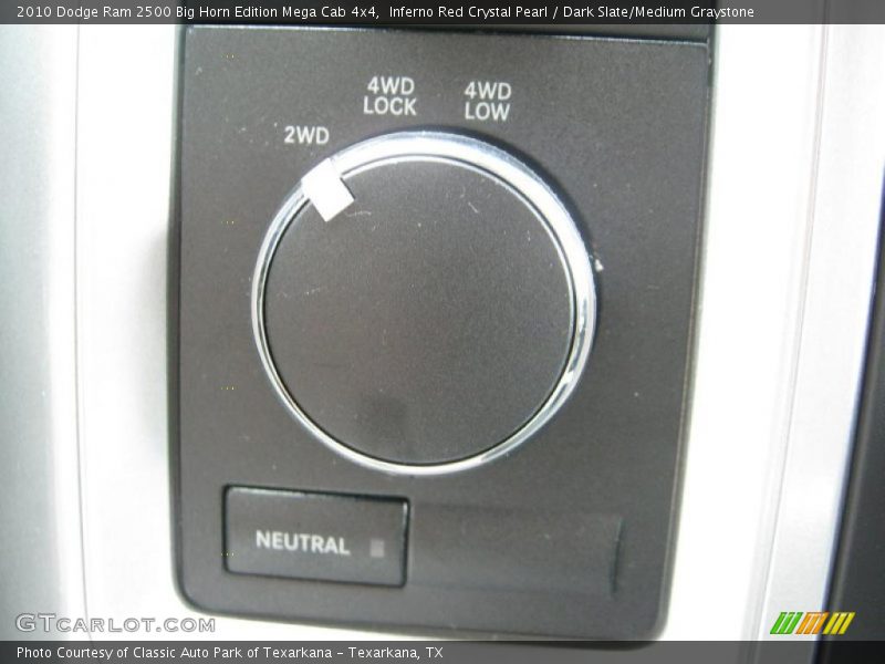 Controls of 2010 Ram 2500 Big Horn Edition Mega Cab 4x4