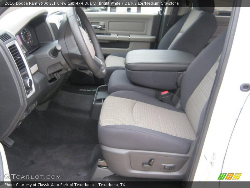Bright White / Dark Slate/Medium Graystone 2010 Dodge Ram 3500 SLT Crew Cab 4x4 Dually