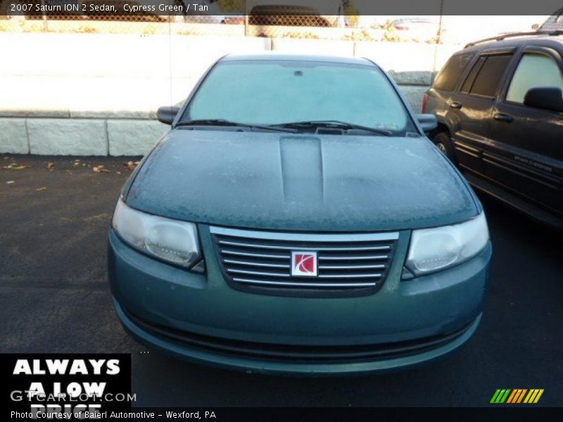 Cypress Green / Tan 2007 Saturn ION 2 Sedan