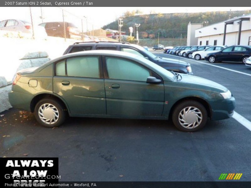 Cypress Green / Tan 2007 Saturn ION 2 Sedan
