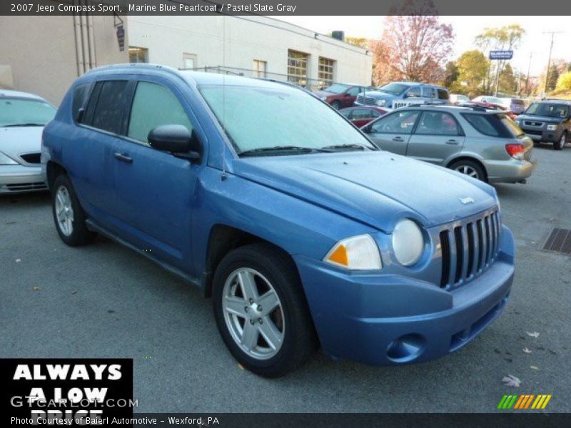 Marine Blue Pearlcoat / Pastel Slate Gray 2007 Jeep Compass Sport