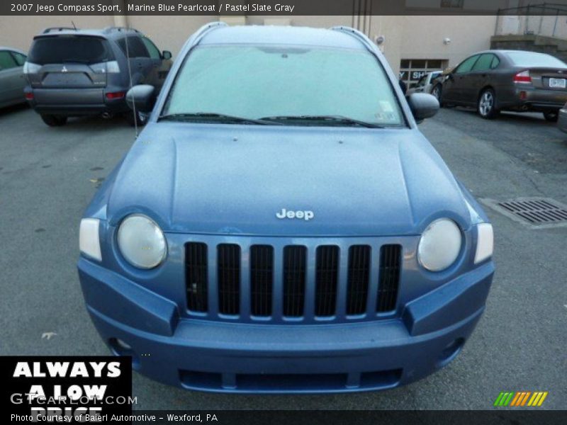 Marine Blue Pearlcoat / Pastel Slate Gray 2007 Jeep Compass Sport