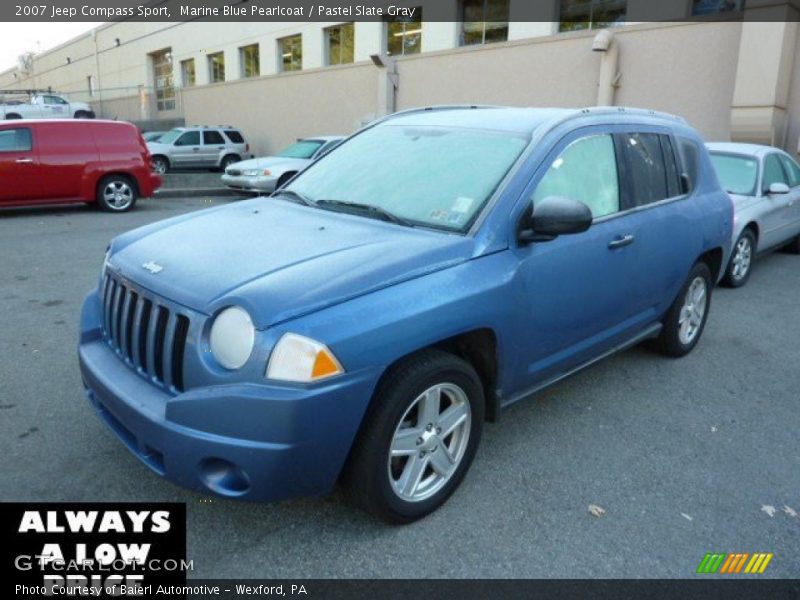 Marine Blue Pearlcoat / Pastel Slate Gray 2007 Jeep Compass Sport