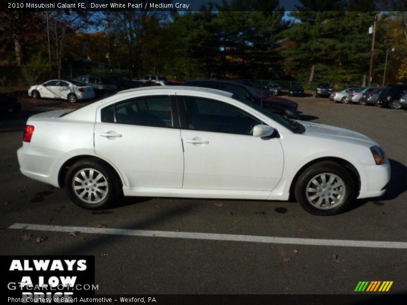 Dover White Pearl / Medium Gray 2010 Mitsubishi Galant FE
