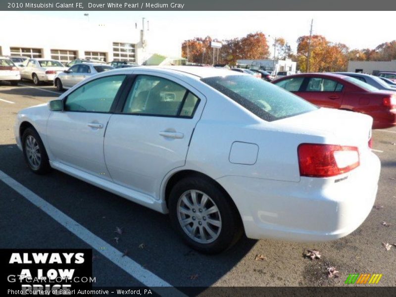 Dover White Pearl / Medium Gray 2010 Mitsubishi Galant FE