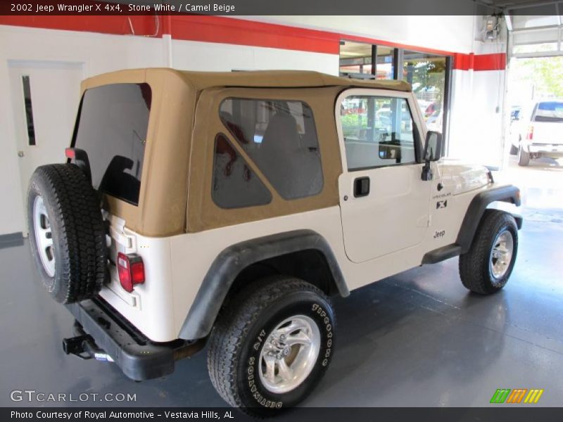 Stone White / Camel Beige 2002 Jeep Wrangler X 4x4