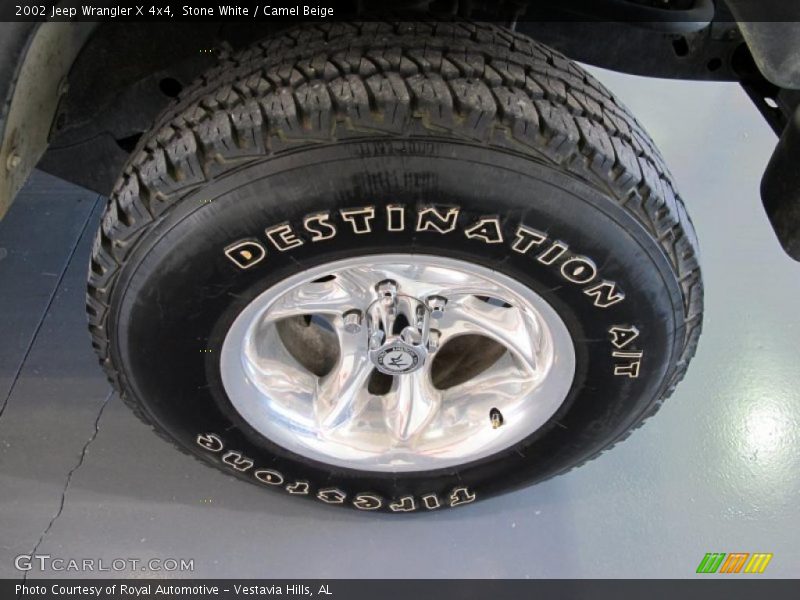 Custom Wheels of 2002 Wrangler X 4x4