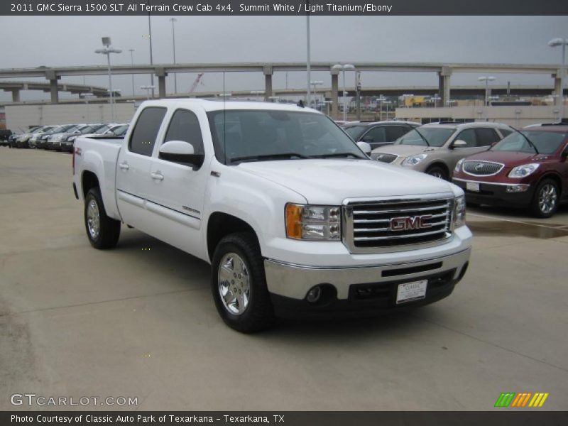 Front 3/4 View of 2011 Sierra 1500 SLT All Terrain Crew Cab 4x4