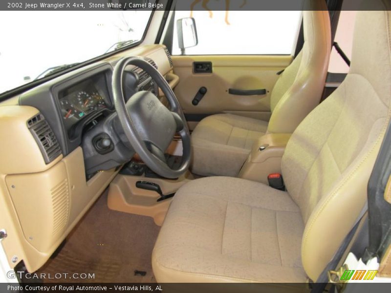  2002 Wrangler X 4x4 Camel Beige Interior