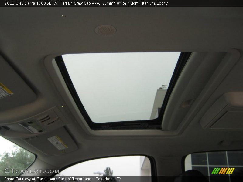 Sunroof of 2011 Sierra 1500 SLT All Terrain Crew Cab 4x4