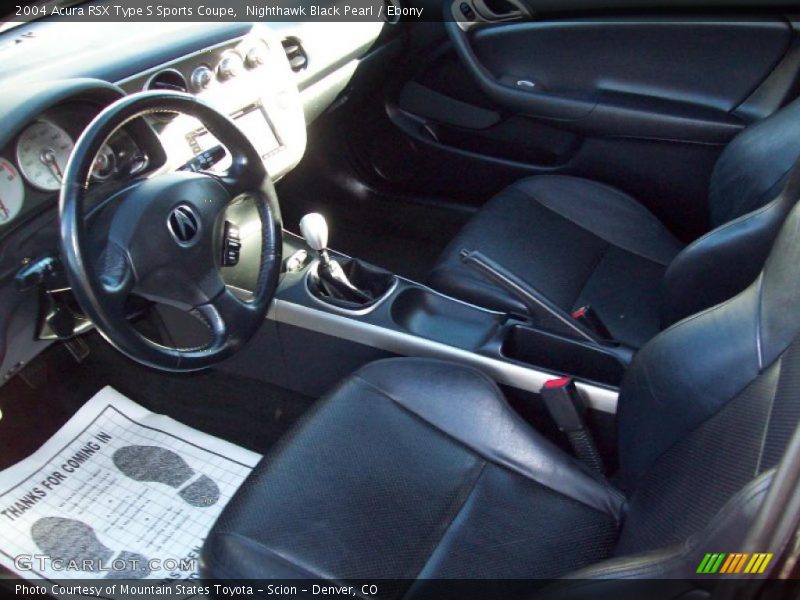 Ebony Interior - 2004 RSX Type S Sports Coupe 