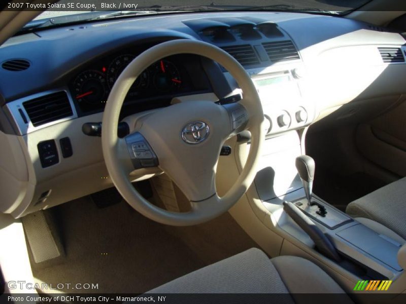 Black / Ivory 2007 Toyota Solara SE Coupe