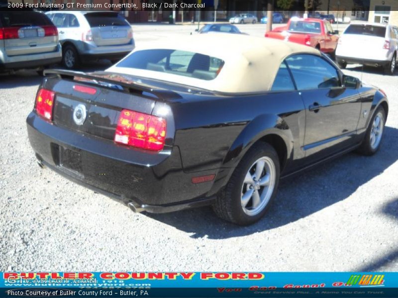 Black / Dark Charcoal 2009 Ford Mustang GT Premium Convertible