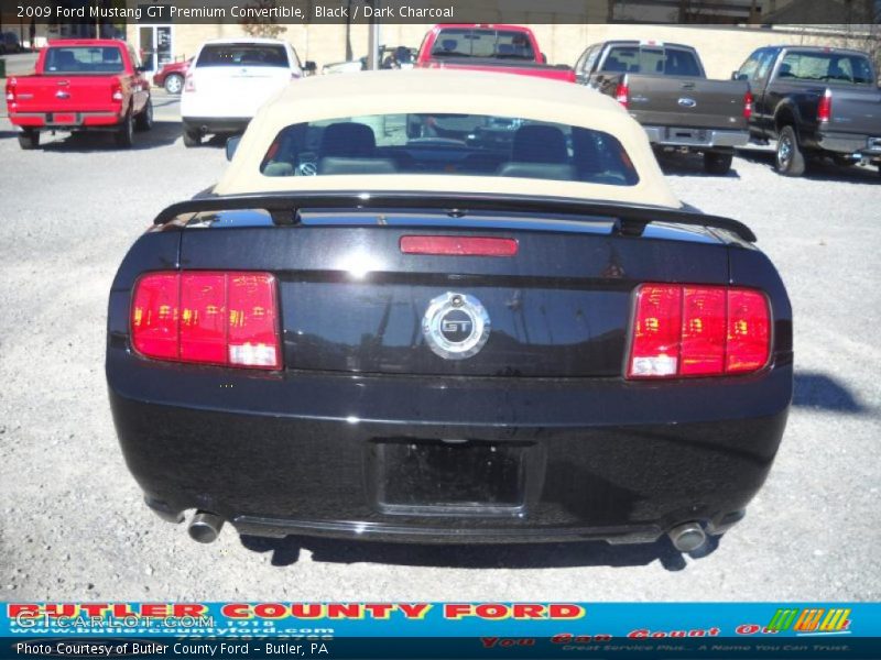 Black / Dark Charcoal 2009 Ford Mustang GT Premium Convertible