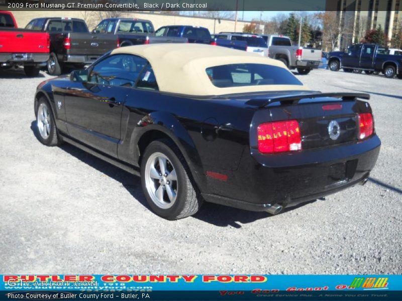 Black / Dark Charcoal 2009 Ford Mustang GT Premium Convertible