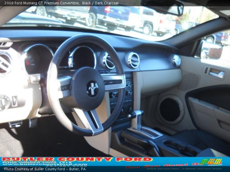 Black / Dark Charcoal 2009 Ford Mustang GT Premium Convertible