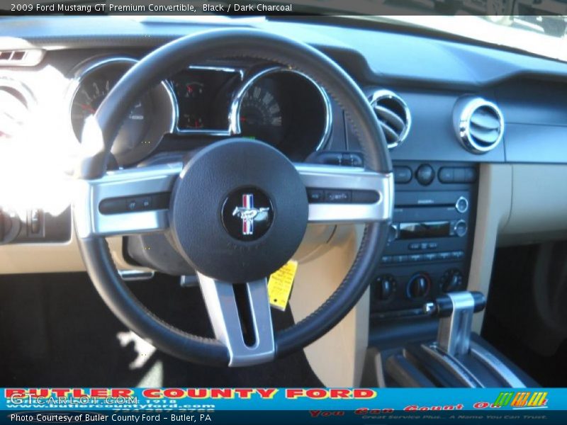 Black / Dark Charcoal 2009 Ford Mustang GT Premium Convertible