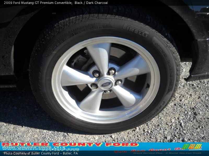 Black / Dark Charcoal 2009 Ford Mustang GT Premium Convertible