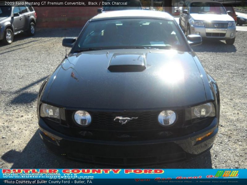 Black / Dark Charcoal 2009 Ford Mustang GT Premium Convertible